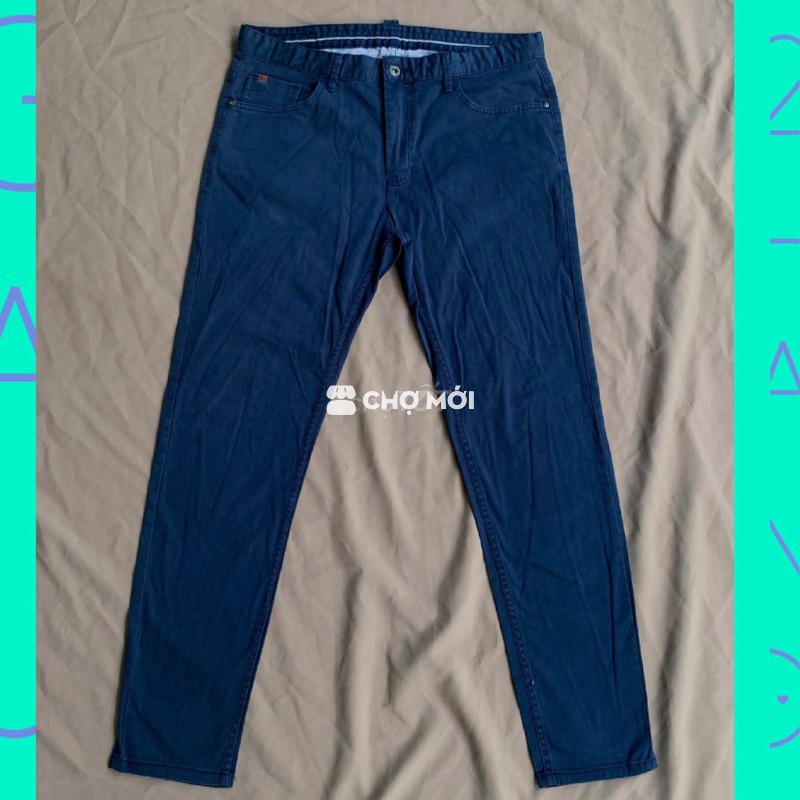 💢Quần Kaki ZARA - size 34 - eo 90 - màu xanh đậm