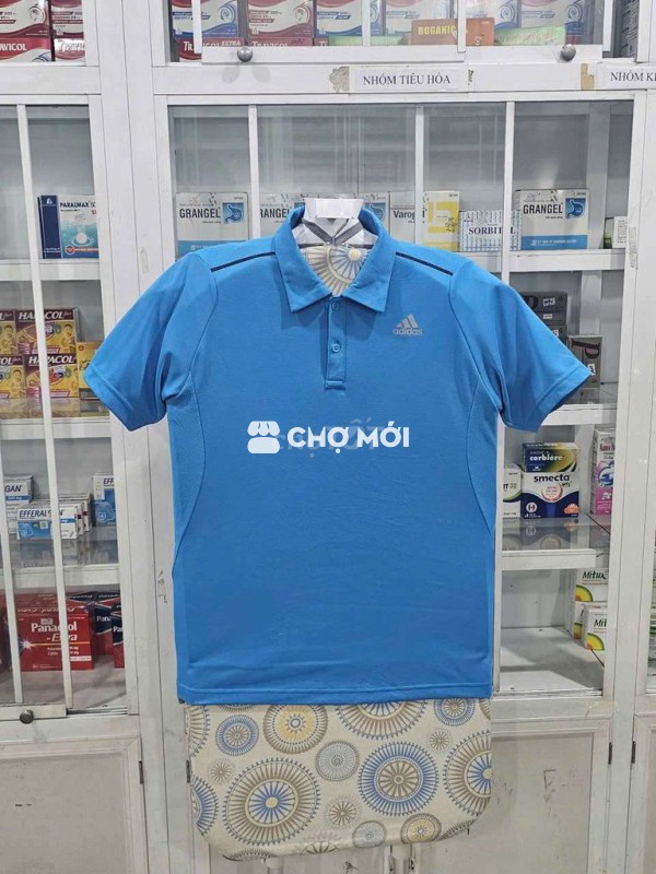 Áo thun thể thao Adidas màu xanh da trời