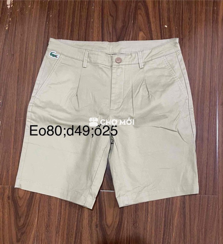 quần short cá size 30 màu kem vàng