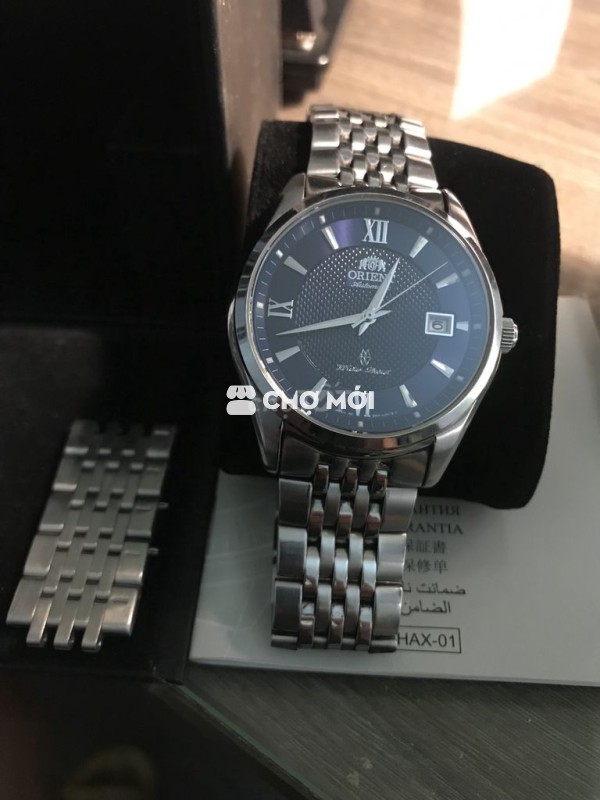 Orient máy cơ mặt sapphire size 41, like new 97%
