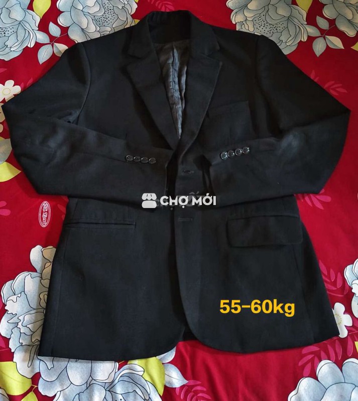 Áo vest nam màu đen size 55-60kg