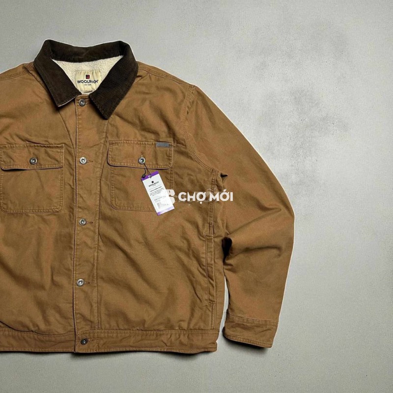 Áo khoác Canvas Sherpa Jacket hiệu WOOLRICH