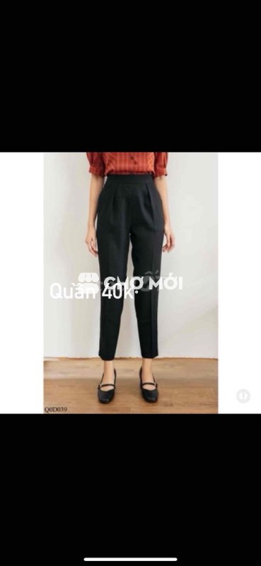 quần vải nữ baggy