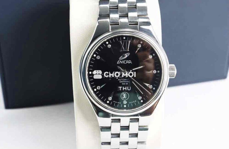 ĐH Nam: Enicar Kim Cương Máy Automatic Đẹp Keng