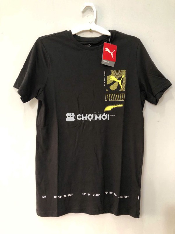 Áo thun nam logo Puma nhỏ chính hãng-SALE 70%