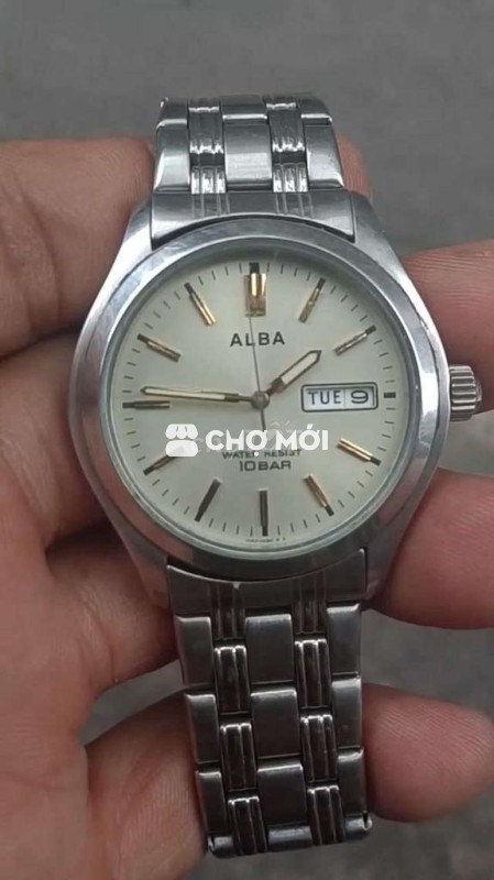 Đồng hồ Alba thép không gỉ, chống nước 10 BAR