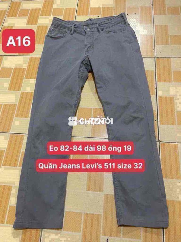 Quần jeans Levis 511 size 32