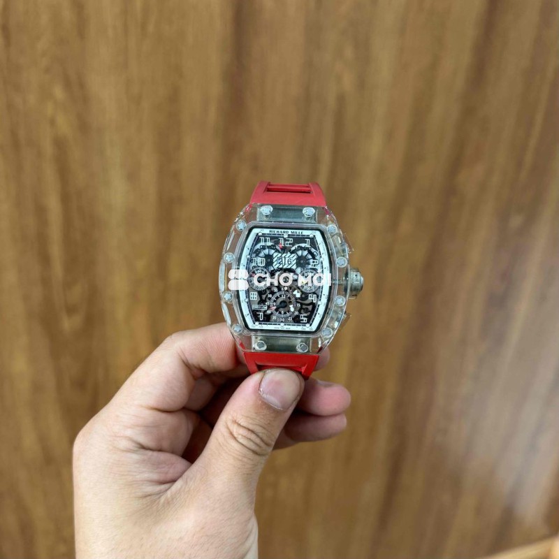 Pass đồng hồ RM thể thao vỏ Đá sapphire