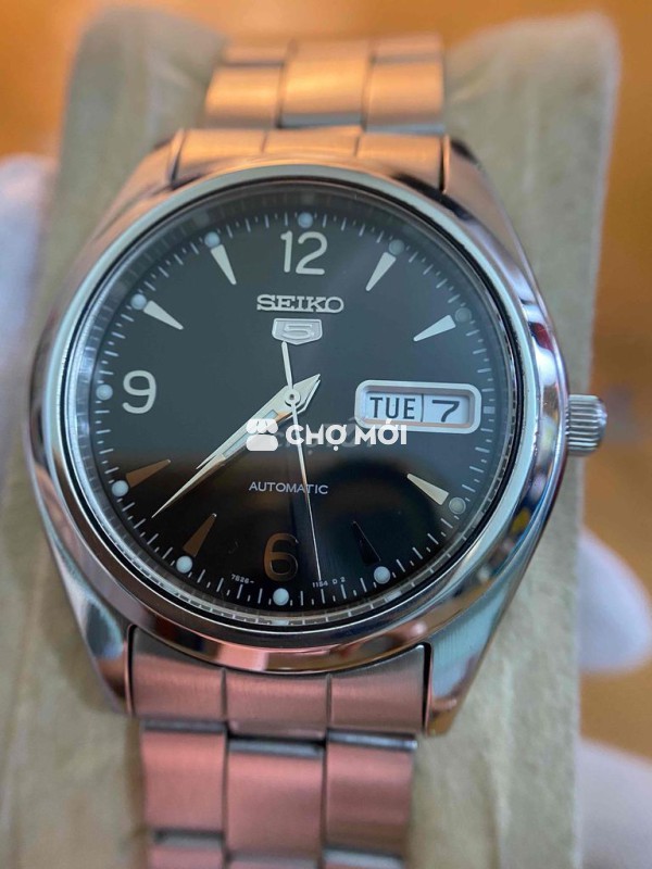 seiko 5 màu lông chuột cổ điển size 37 automatic