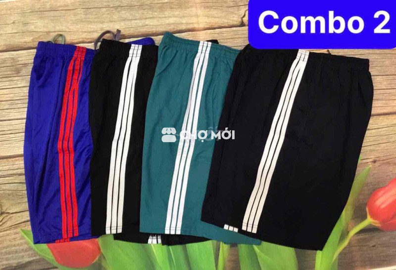 Bao ship- Combo 4 cái quần đùi thể thao nam