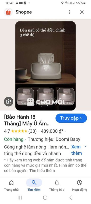Máy làm ấm khăn doomi