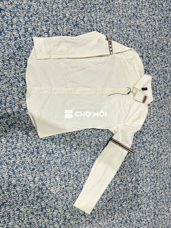 ÁO SƠ MI TRẮNG VIỀN TAY