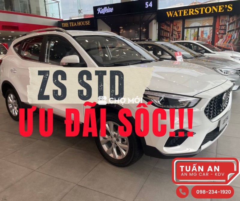 100tr NHẬN XE- MG ZS STD TRẮNG - MỚI - VIN24