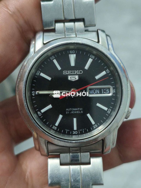 Đồng hồ Seiko 5 cơ automatic 38mm,21 Jewels,2 lịch