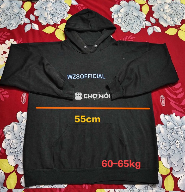 Áo hoodie có nón size 60-65kg