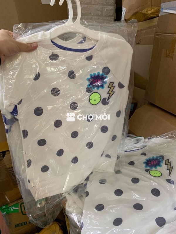 Áo thun dài tay cotton chấm bi cho bé Cat&jack