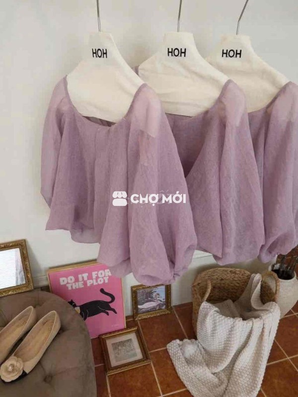 Pass áo voan bồng tím của HOH (taobao) siêu xinh