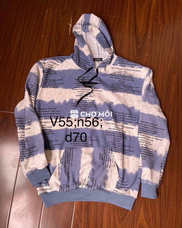 áo hoodie size L mới nguyên