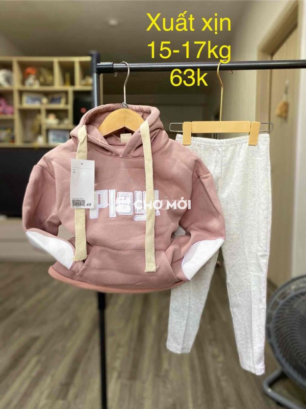 bộ bé gái thu đông 14kg trở lên