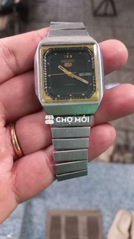 Đồng hồ nam seiko chặt góc cơ automatic xưa 1980s