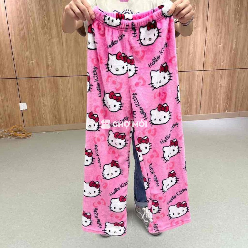 SANRIO Quần Ngủ Mềm Mại In Họa Tiết Hoạt Hình hell