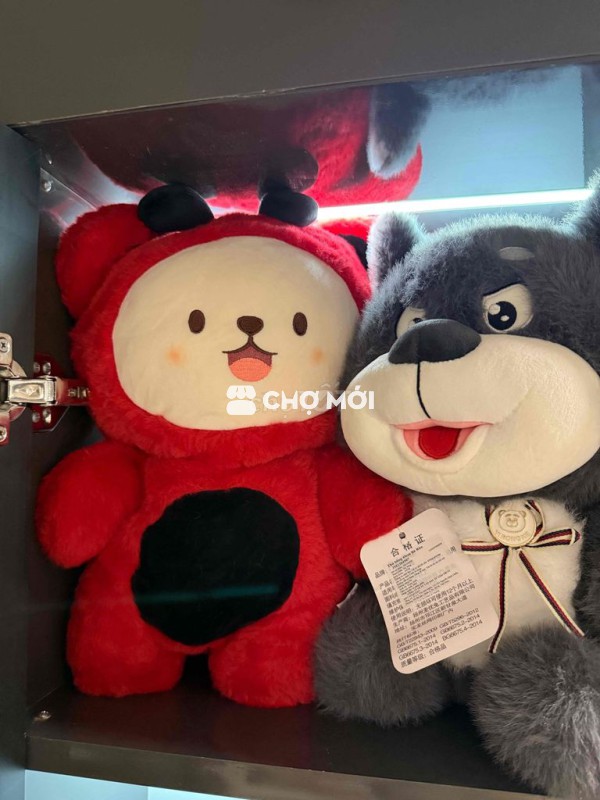 Cặp đôi gấu bông Sói Xám & Bọ Rùa 45cm cho bé