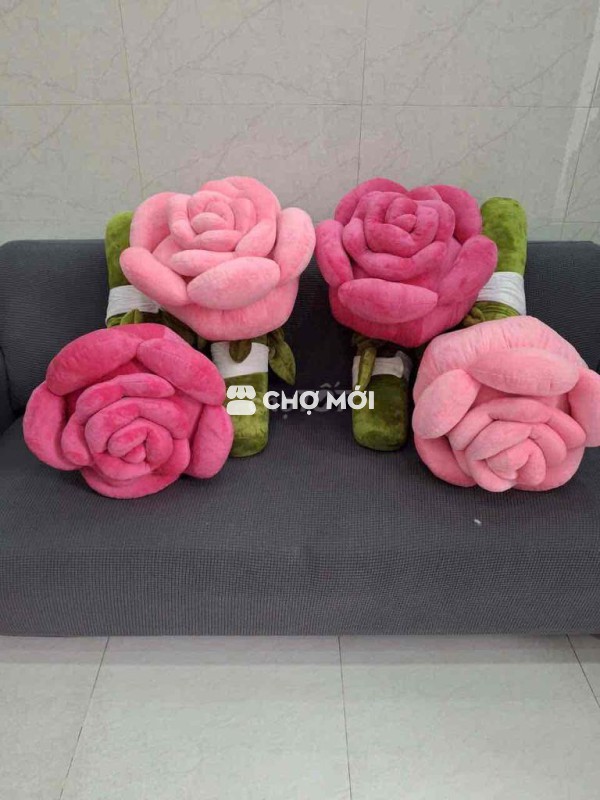 Gấu bông hoa hồng 75cm cho mẹ & bé