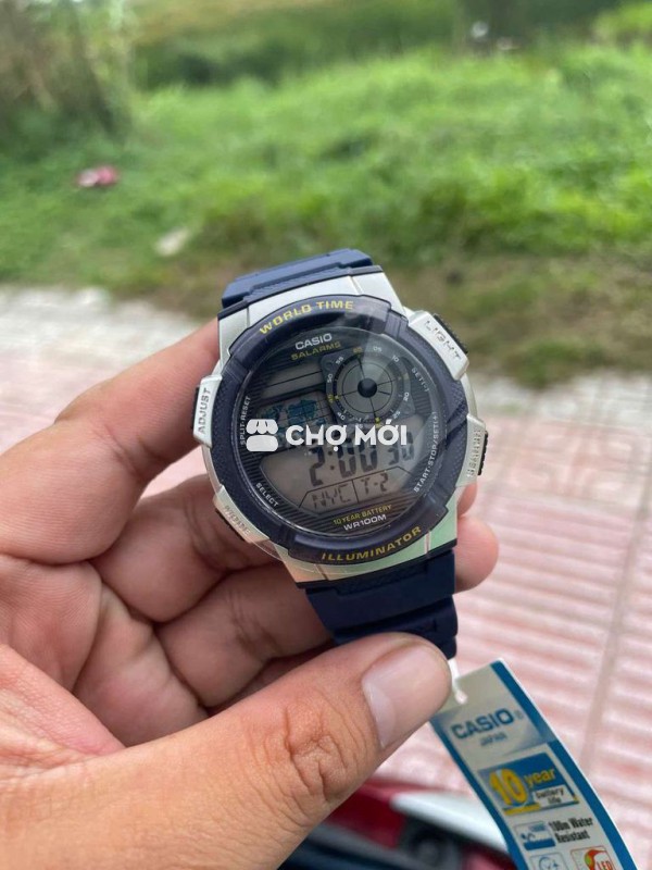 Đồng hồ casio nam điện tử pin 10 năm, mới 100%