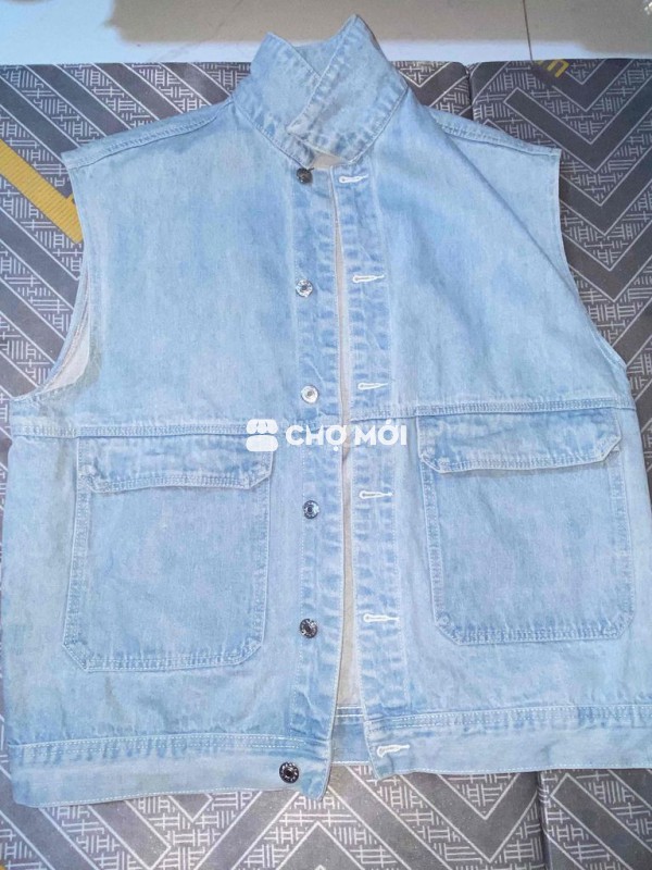 Gile jeans xanh oversize