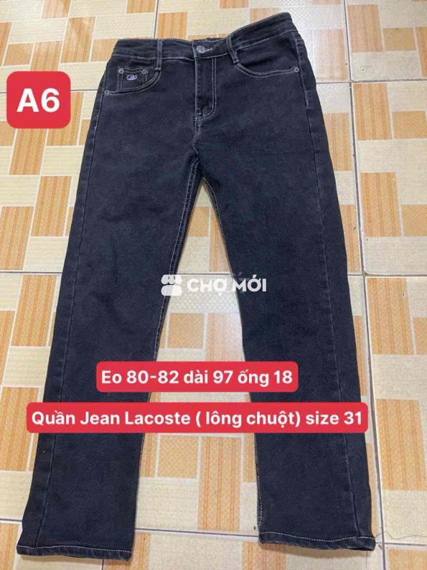 Quần jeans  Lacoste size 31