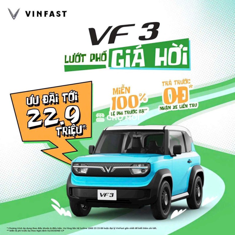 Chỉ còn 10 ngày VF3 giá lăn bánh chỉ từ 275tr