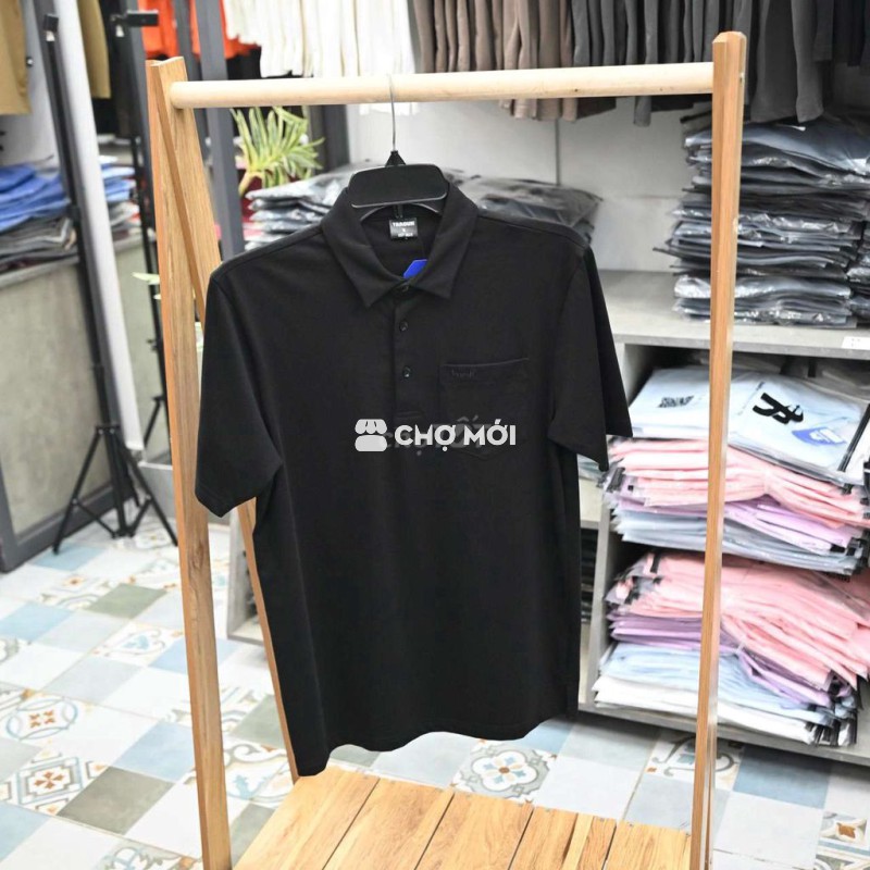 Polo có túi màu đen