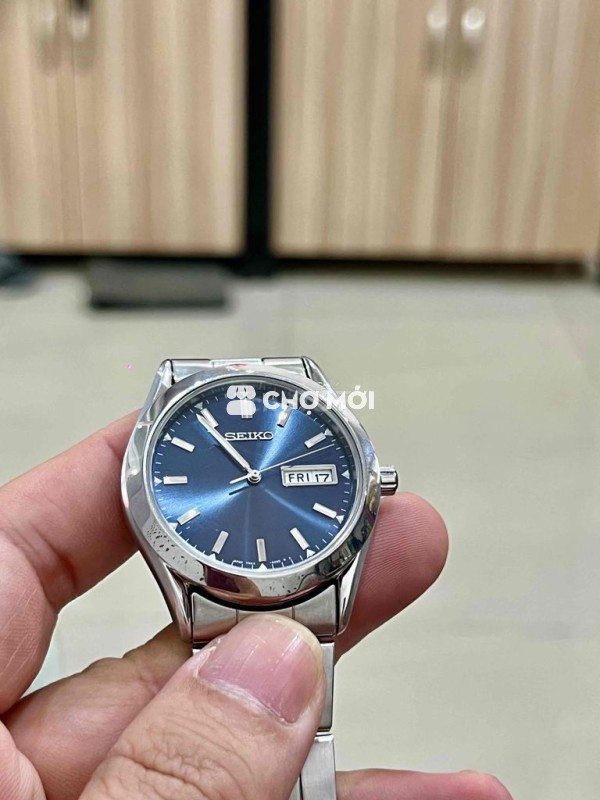 Đồng hồ Seiko nam thép không gỉ xanh dương