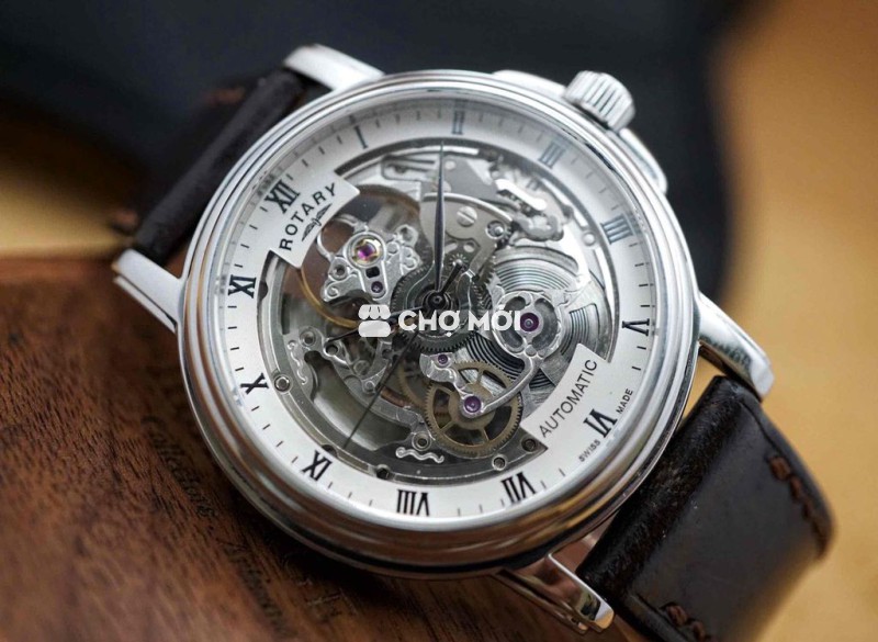 Đồng Hồ Rotary Skeleton Automatic Limited Edition