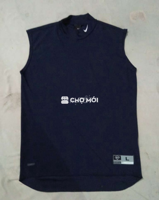 Áo thun sát nách cổ lọ NIKE Dri fit UV, size L