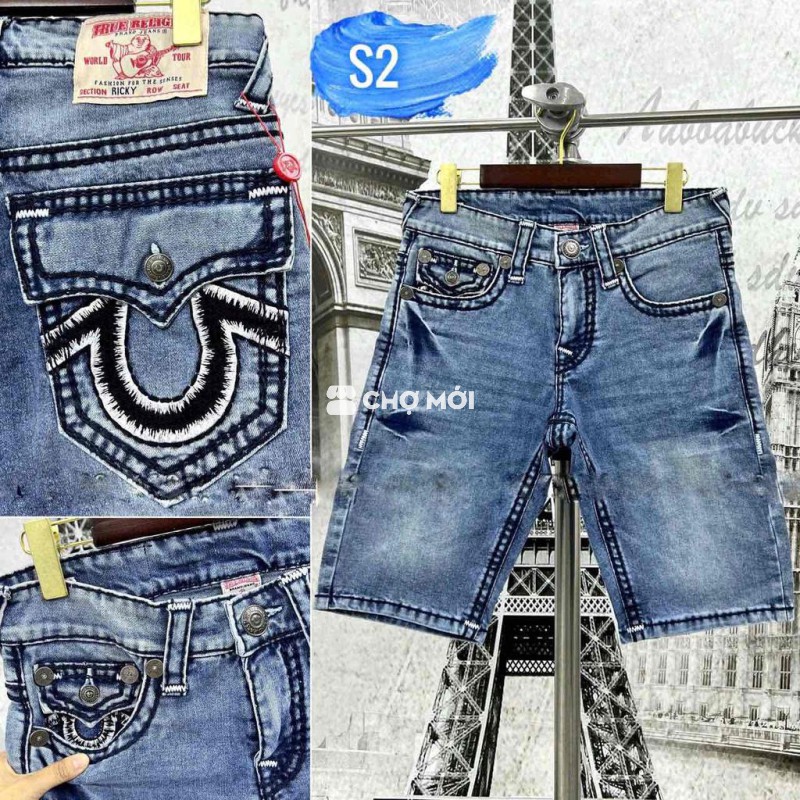 quần jeans nam chỉ nổi ông địa túi hộp