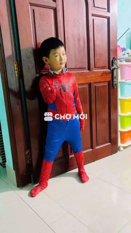 (Size 120) Jumpsuit cosplay người nhện xanh