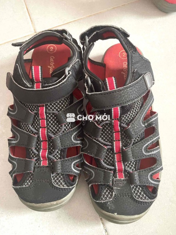 Sandal bé trai hiệu Cat&Jack auth size 2 - 33.5-34
