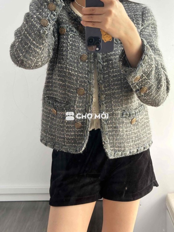 [2hand] Dạ tweed size M-L 48kg-55kg