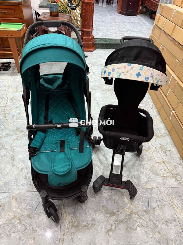 Xe đẩy Topbi và xe đẩy ngồi animo (2 xe)