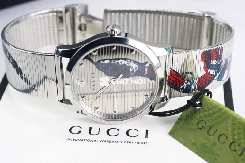 ĐH Gucci G-Timeless Snake YA1264123 Size 38 Fulbox