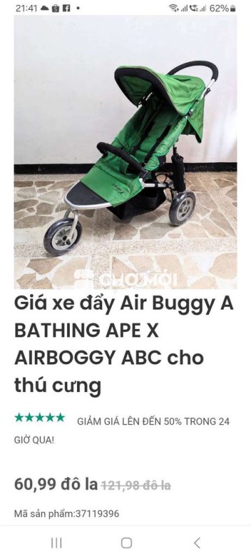 Xe đẩy cao cấp air buggy