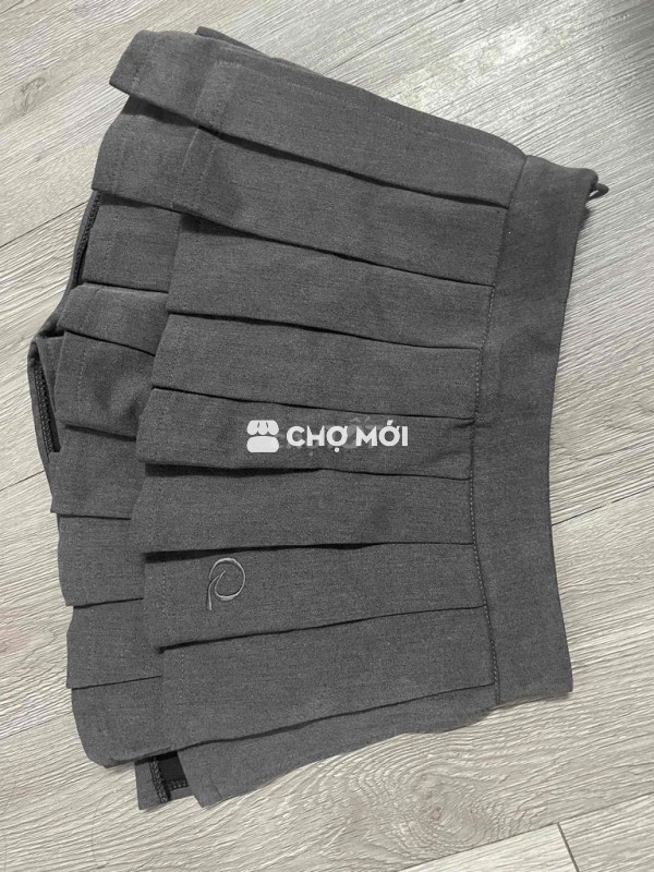 Chân váy xám xếp ly 2 tầng size S