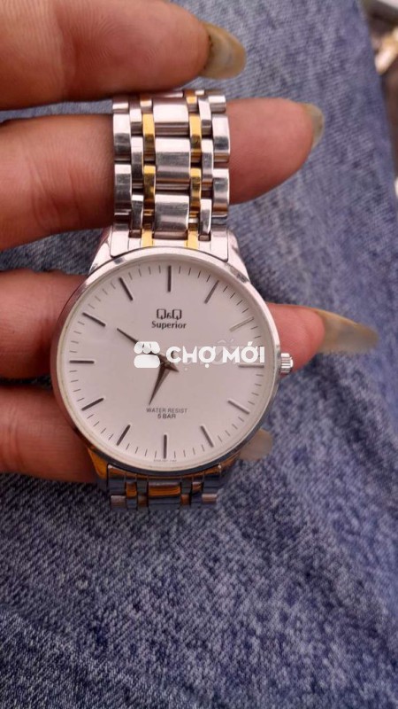 Đồng hồ Q&Q nhật kính sapphire chống xước size 40