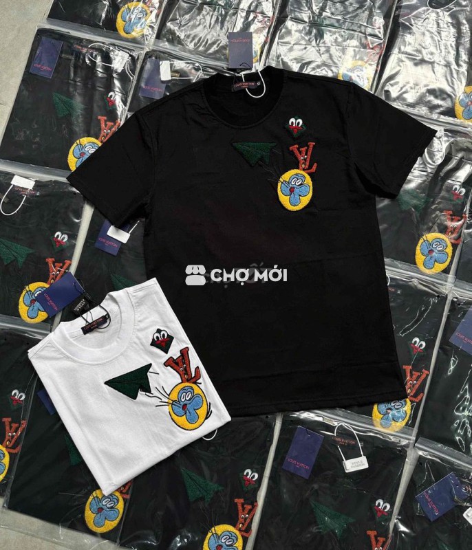 🔥 ÁO THUN LV THÊU NỔI SIÊU CHẤT 🔥