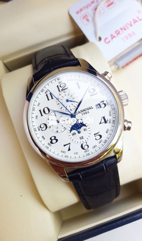 Đồng Hồ Cơ Nam 6 Kim Chính Hãng Cực Đẹp Cần Bán .