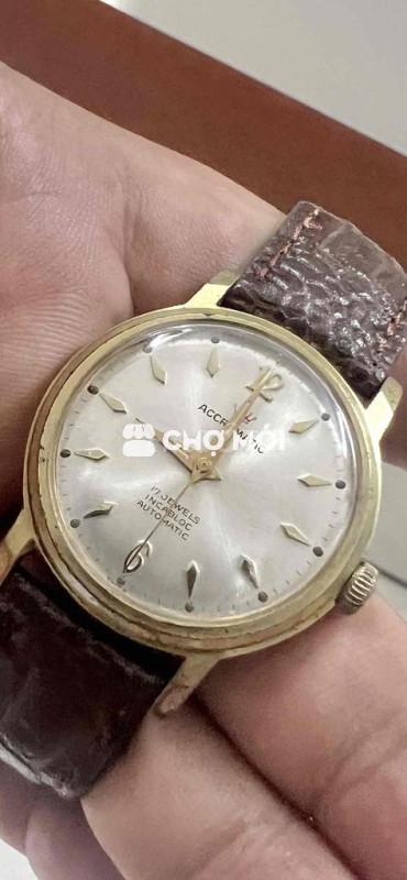 Đh tự động Thuỵ sỹ bọc vàng cổ.