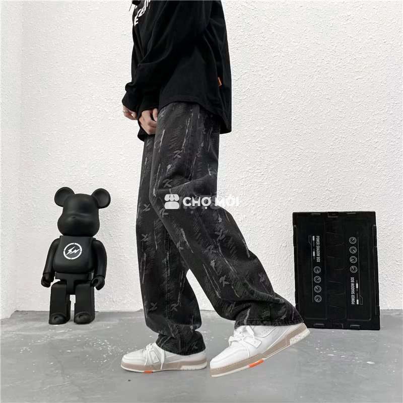 Quần jean đen dày dặn mới 100%