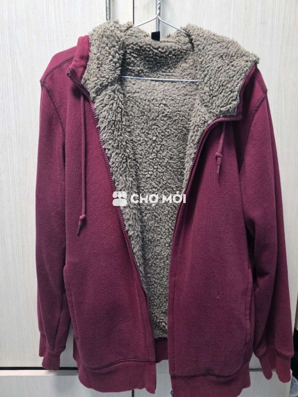 Áo khoác nỉ lông cừu uniqlo size M
