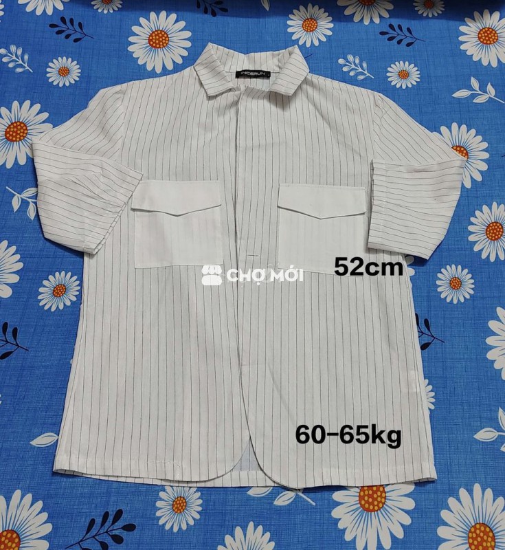 Áo khoác kiểu sơ-mi tay lửng size 60-65kg